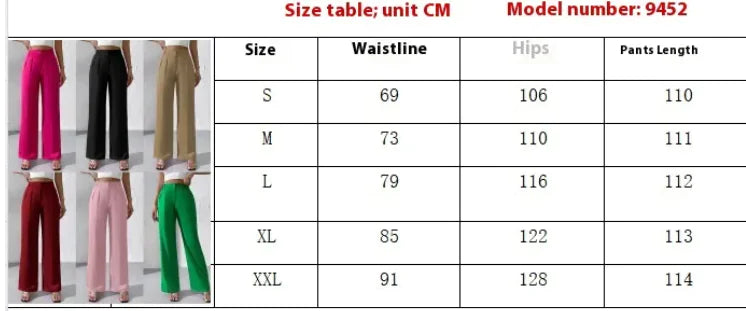 Aura13 Women’s Elegant Formal Pants – Tailored Solid Color Office & Evening Trousers