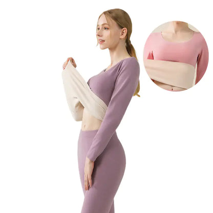 Aura13 Women’s Thermal Long Johns Set – Soft Wool Base Layer for Winter Warmth