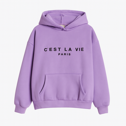 Aura13 Women’s Letter Print Streetwear Hoodie – Oversized Pullover Sweatshirt for Autumn & Winter