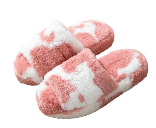 Aura13 Women’s Cozy Fluffy Winter Slippers – Faux Fur Indoor Slides for Warmth & Style