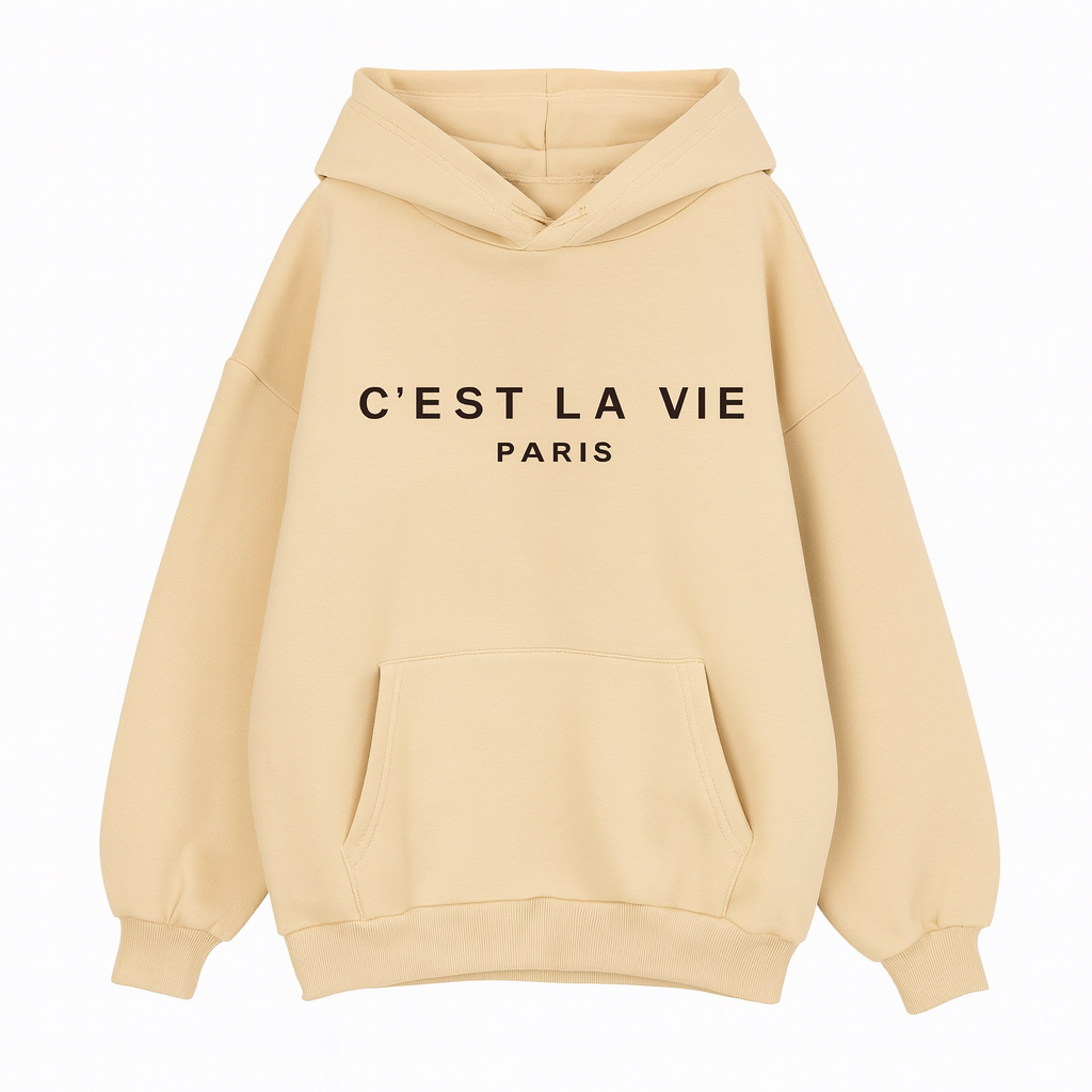 Aura13 Women’s Letter Print Streetwear Hoodie – Oversized Pullover Sweatshirt for Autumn & Winter
