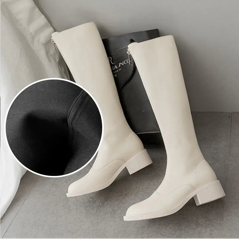 Aura13 Women’s Over-the-Knee Riding Boots – Flat Heel Tall Fashion Boots