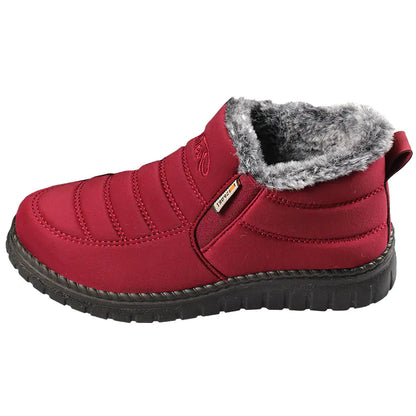 Aura13 Women’s Mid-Calf Snow Boots – Warm Rabbit Fur Lined Winter Boots for Comfort & Style