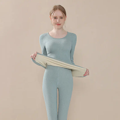 Aura13 Women’s Thermal Long Johns Set – Soft Wool Base Layer for Winter Warmth