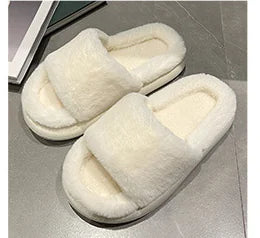 Aura13 Women’s Cozy Fluffy Winter Slippers – Faux Fur Indoor Slides for Warmth & Style