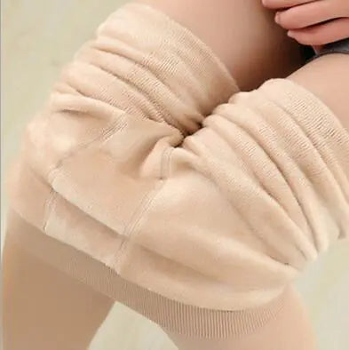 Aura13 Thickened Velvet Fleece Leggings – Women’s Warm Pearl Velvet Footed Winter Pants