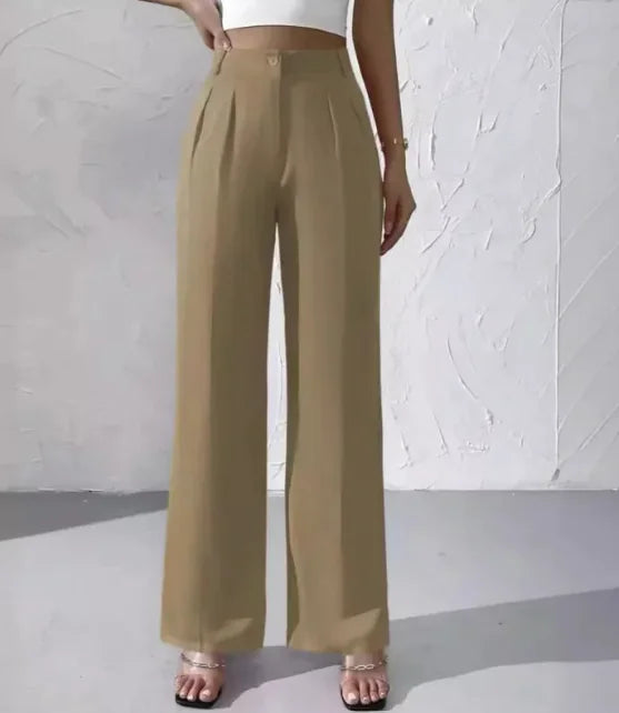 Aura13 Women’s Elegant Formal Pants – Tailored Solid Color Office & Evening Trousers