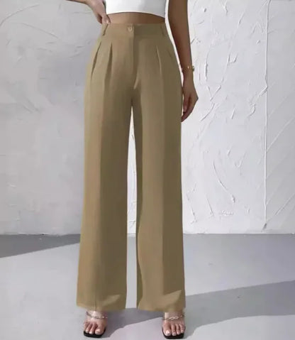 Aura13 Women’s Elegant Formal Pants – Tailored Solid Color Office & Evening Trousers