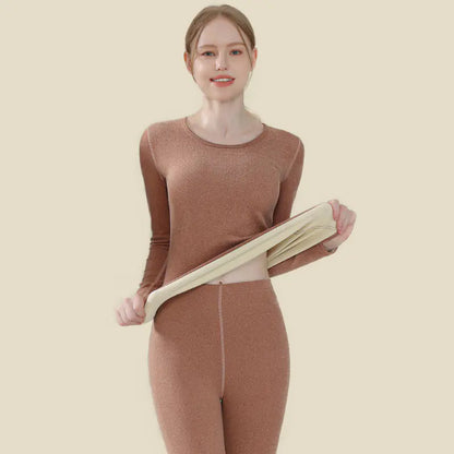 Aura13 Women’s Thermal Long Johns Set – Soft Wool Base Layer for Winter Warmth