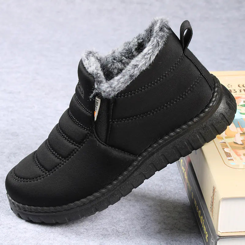 Aura13 Women’s Mid-Calf Snow Boots – Warm Rabbit Fur Lined Winter Boots for Comfort & Style