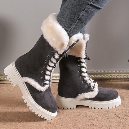 Aura13 Ever Cozy Women’s Snow Boots – Warm Mid-Calf Winter Boots for Comfort & Style