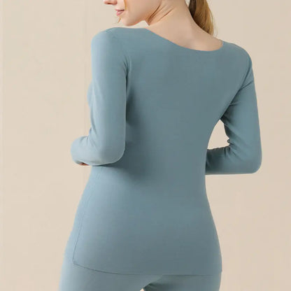 Aura13 Women’s Thermal Long Johns Set – Soft Wool Base Layer for Winter Warmth