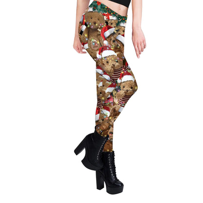 Holiday Cheer Christmas Leggings for Women | Aura13 Festive Print Pants