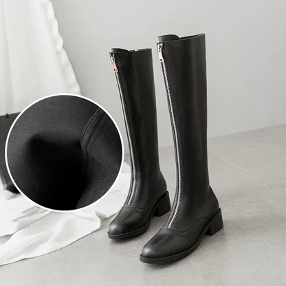 Aura13 Women’s Over-the-Knee Riding Boots – Flat Heel Tall Fashion Boots