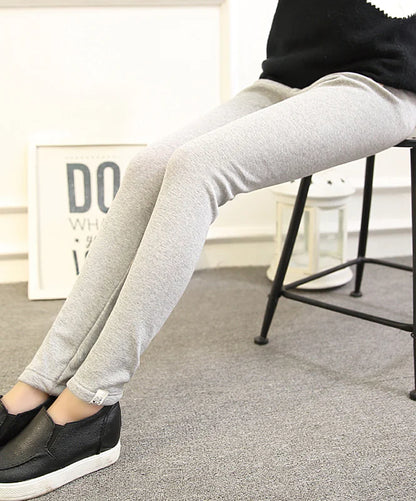 Aura13 Thickened Maternity Leggings – Warm Cotton Plush Stretch Pants for Autumn & Winter Comfort